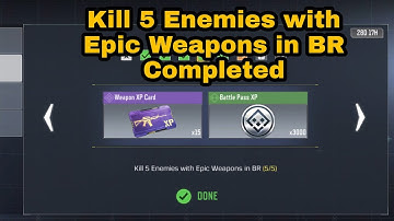 Kill 5 Enemies with Epic Weapon in BR | Prime Loadout COD Mobile — WF