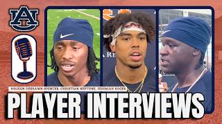 Auburn Fall Camp Player Interviews | Deshawn Spencer, Christian Neptune & Jeremiah Koger