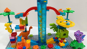 ASMR Marble Run Race with LEGO Duplo & Animals | 4 Tracks of Pure Satisfaction | 23 Minutes
