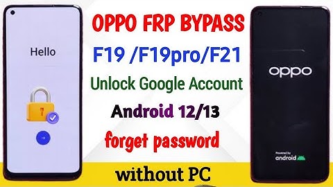 Oppo FRP Bypass Android 12/13 Without Pc - New Trick 2023 | OPPO F19 Unlock Google Account Lock
