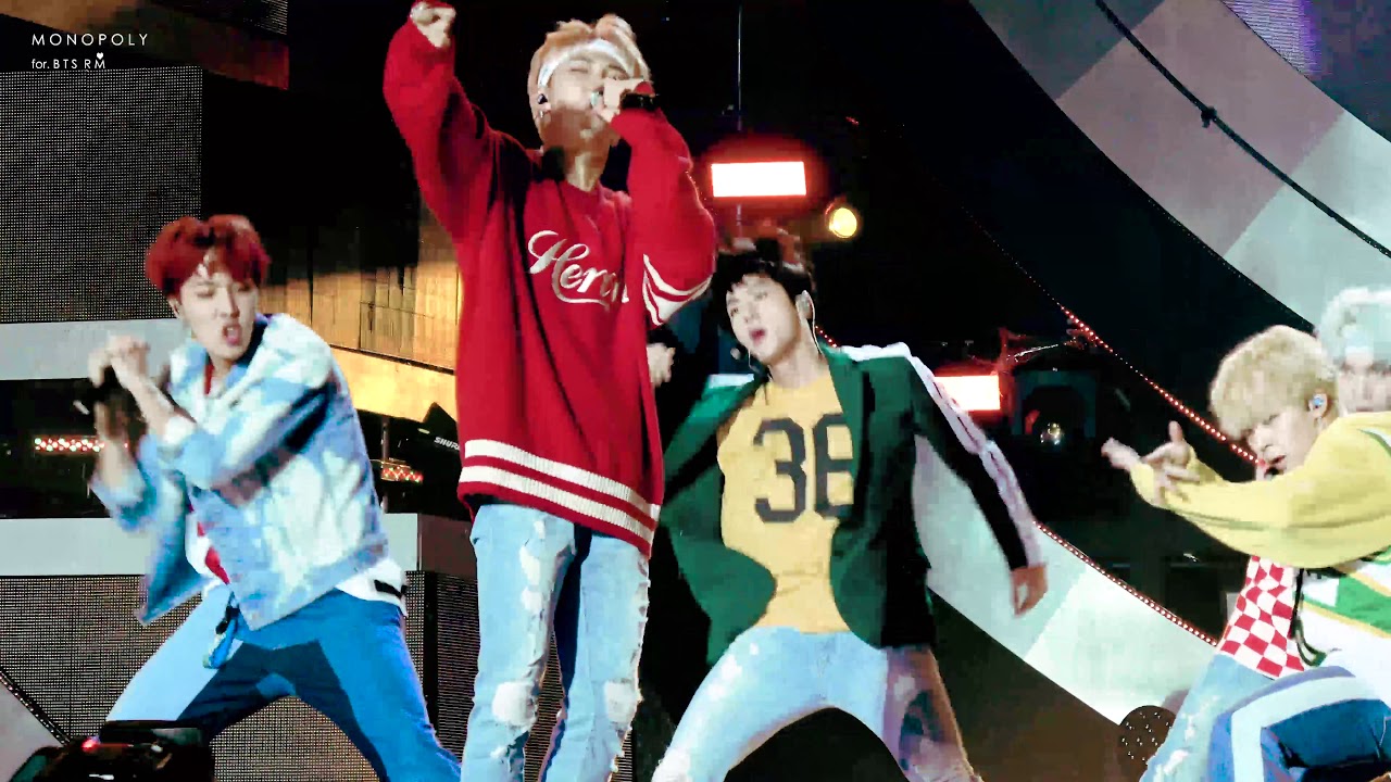 (4k fancam) 170924 대전 인기가요 - MIC Drop 랩몬스터 focus