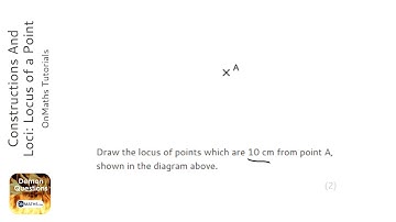 Constructions And Loci: Locus of a Point (Grade 4) - OnMaths GCSE Maths Revision