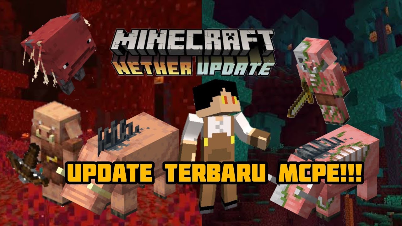 UPDATE NETHER??? ADA APA AJA YA DI MCPE VERSI 1.16 INI??? - YouTube