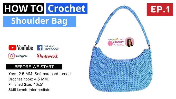 crochet a y2k baguette purse with me! 👜 