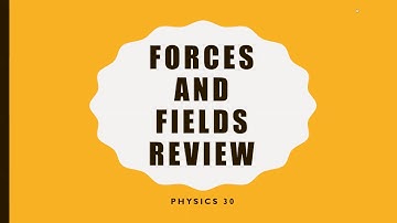 Physics 30 - Forces and Fields Full Review