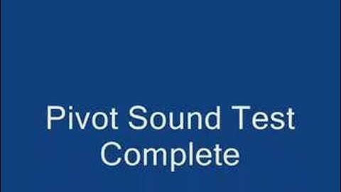 Pivot Sound Test