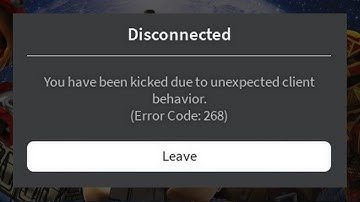 How to Fix Roblox "Kicked due to unexpected client behavior 268 error"