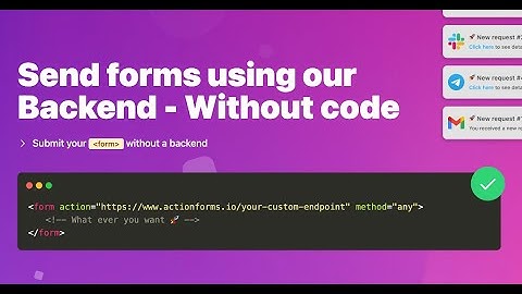Como enviar formularios en HTML sin backend