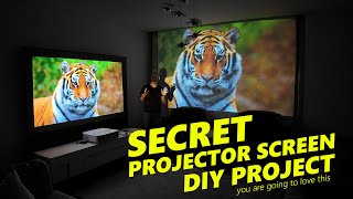Secret Projector Screen Project DIY