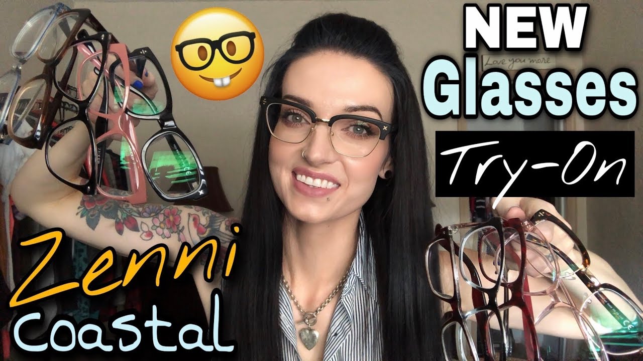 New Glasses Try On Zenni Optical Coastal America S Best Youtube