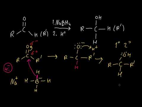 სპირტების მიღება NaBH4-ის გამოყენებით