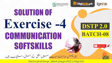 communication and soft skills exercise 4 batch 8  | communication exercise 4
