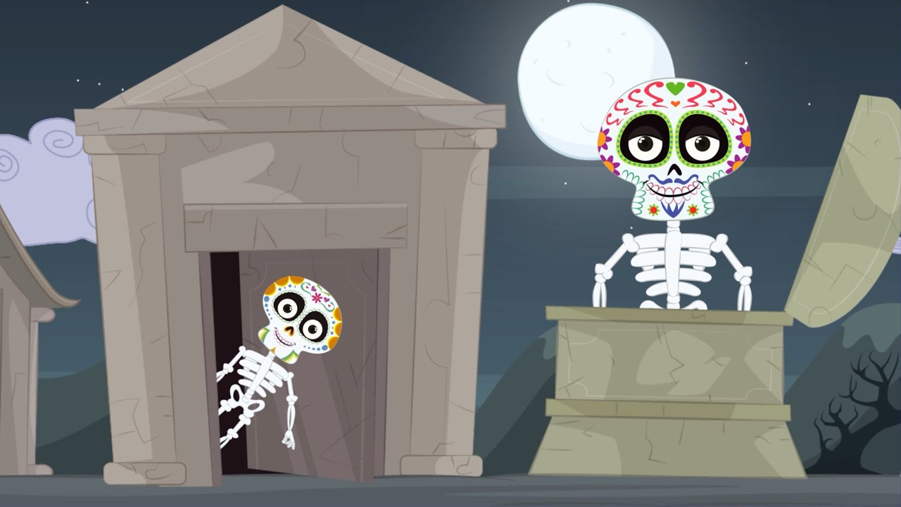 Cuento - LAS CALAVERAS CHUMBALA CACHUMBALA – Cuando el Reloj Marca La 1 - Salen de su Tumba - PAG 2