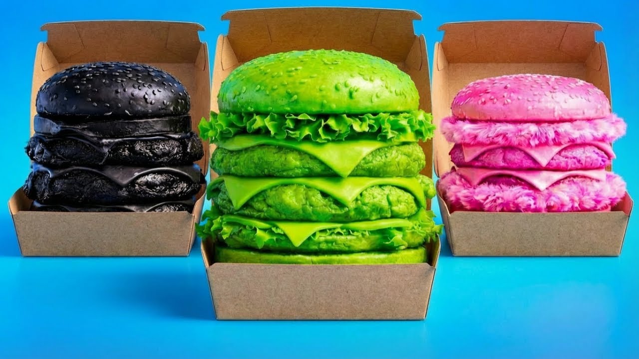 ONLY ONE COLOR! 🍔🌈 GIRLS vs. BOYS: Crazy Food Challenges by 123 GO! GOLD