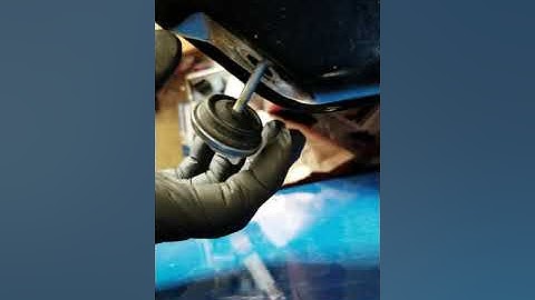 Using winged nut drain plug for stripped oil pan