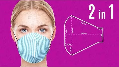 Easy 2 in 1 Face Mask Pattern | Face Mask Sewing Tutorial | Make Fabric Face Mask At Home