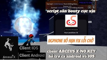 hướng dẫn fix lỗi treo ugphone vô hạn và các client hack no key script săn bouty blox fruit #ugphone