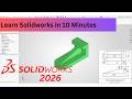 Solidworks 2026Tutorials Under 10 Minutes | Ex.No.17.107 |Casting | Engineering Drawing by N D Bhatt