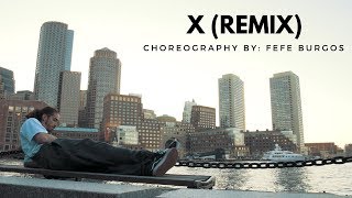 X (Remix) - Nicky Jam Y J. Balvin Feat. Mula & Ozuna | FeFe Burgos Choreography 4K