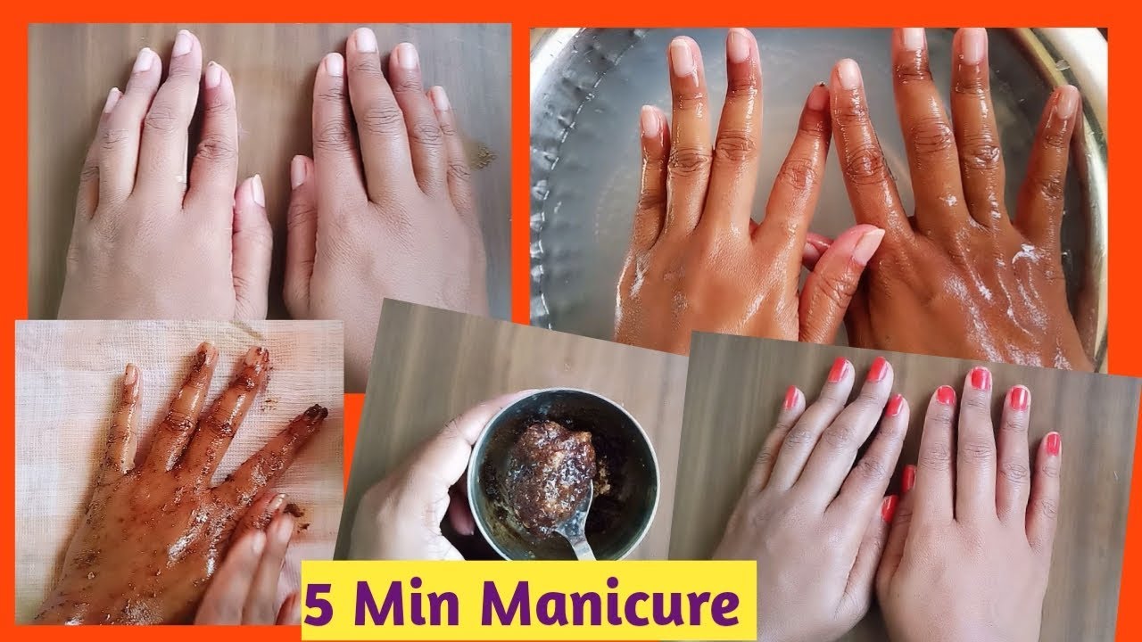 5 Min Hand Whitening Manicure at Home Step by Step Salon Style
