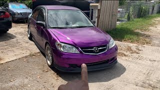 Transforming My 2004 7th gen Honda Civic with an Acura TL Front-End Grille Conversion