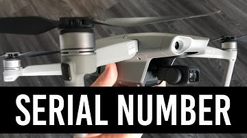 Where is the serial number on DJI Mavic Air 2?
