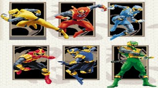 Power Rangers Ninja Storm All Ranger Special Attack and Megazord Finisher | GBA