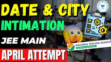 Date and City Intimation | NTA Official Notice | JEE Main 2023 | Kota Puklse by Unacademy