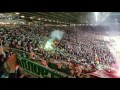 Manchester-Asse 16/02/17 entrée joueurs fumigènes