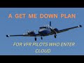 A GET ME DOWN PLAN : FOR VFR PILOTS WHO ENTER CLOUDS