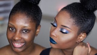 Get Ready with Me | Blue Overload | Makeupd0ll