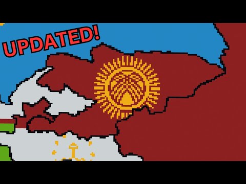 Updating Kyrgyzstan - World Flag Map Tutorial [Updated!] [Minecraft]