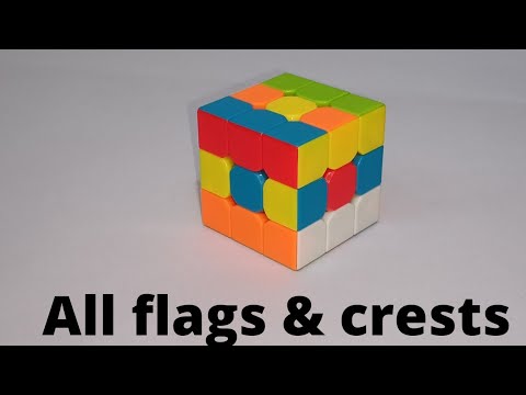 Make All flags & crests pattern on Rubik's Cube without Algorithm