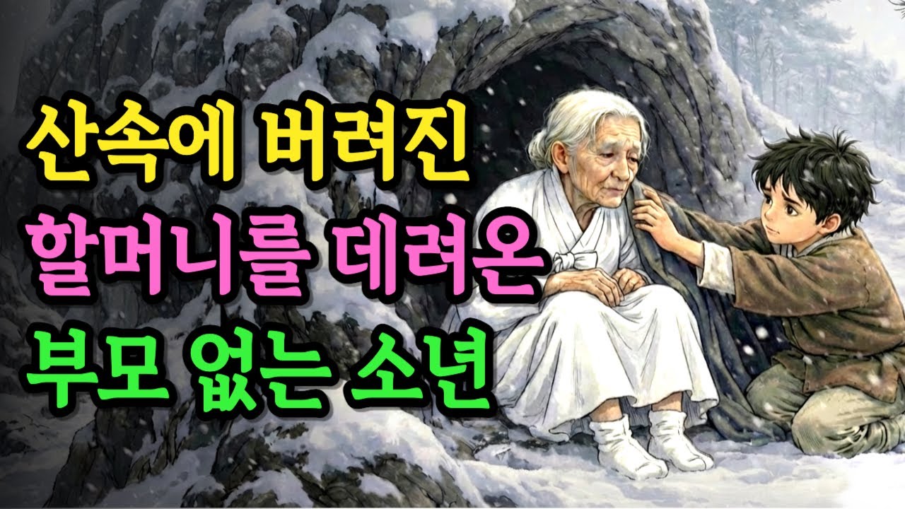 산에서 얼어 죽어가던 할머니를 구한 14살 심마니 소년, 그 할머니의 정체는? | 야담 옛날이야기 오디오북 수면동화 전설 민담