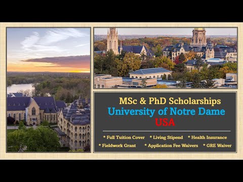 Video University of Notre Dame, USA ???????? : Full MSc & PhD... - YouTube