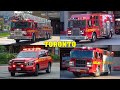 [HUGE COMPILATION] - TORONTO FIRE SERVICE | Fire Trucks RESPONDING: Pumpers, Aerials, Squads & more!