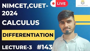 Nimcet 2024 | Cuet 2024 | Calculus | Differentiation  |  Vijaypal Choudhary