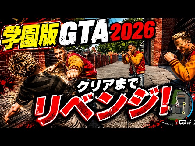 【学園版GTA2026】学園のキングになれ！Agefield High: Rock the School実況プレイ