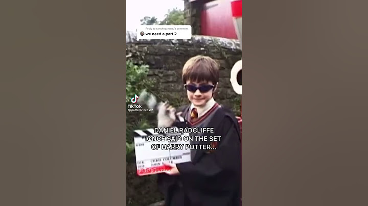 Daniel Radcliffe behind the scenes of Harry Potter part 2