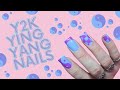 Y2K/ Ying & Yang nail art by Natasha Newton (Y2K NAIL TREND)