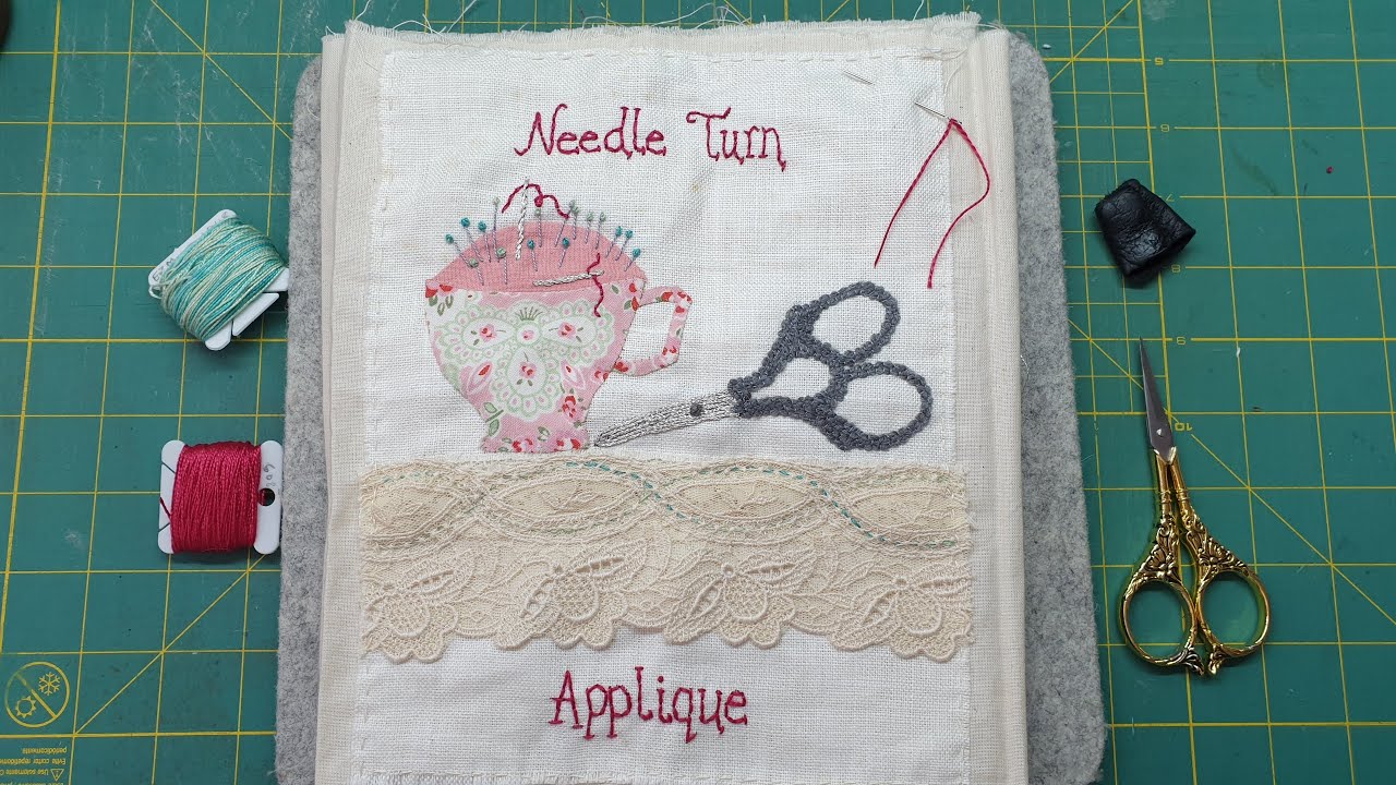 Vintage Sewing Techniques Needle Turn Applique Pt 4... YouTube