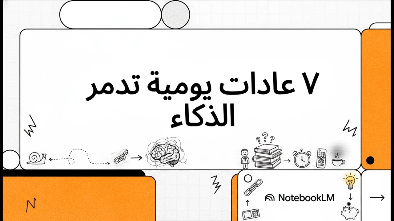 ٧ عادات يومية تدمر الذكاء