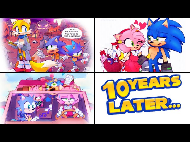 1 HOUR of Sonamy 10 Years Later - Sonic x Amy Comic Dub MEGA COMP 