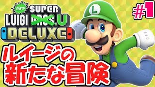 主役はルイージ!?難関ステージを攻略せよ!!スイッチ版最速実況Part1【NewスーパールイージU】