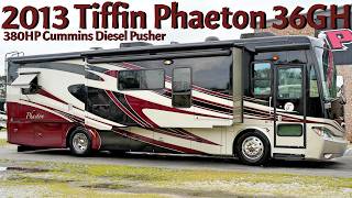 2013 Tiffin Phaeton 36GH A Class 380HP Cummins Diesel Pusher from Porter s RV Sales - 116 900