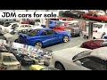 Secret warehouse full of JDM sports cars for sale in Central Japan.