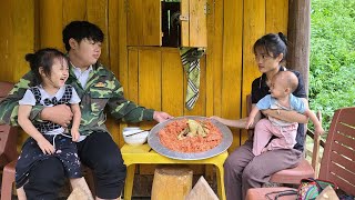 Thu made five-color chicken sticky rice and suddenly her ex-husband and stepson came to visit