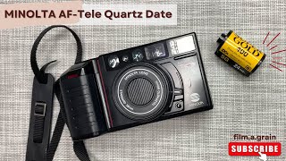 เทสกล้องฟิล์ม MINOLTA AF Tele Quartz Date
