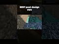 BEST pool design #buildhacks #minecraft #buildingtips #viralshorts #minecrafttutorial