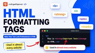 HTML Formatting Tags Explained in 2 Minutes 🔥 | HTML Beginner Tutorial